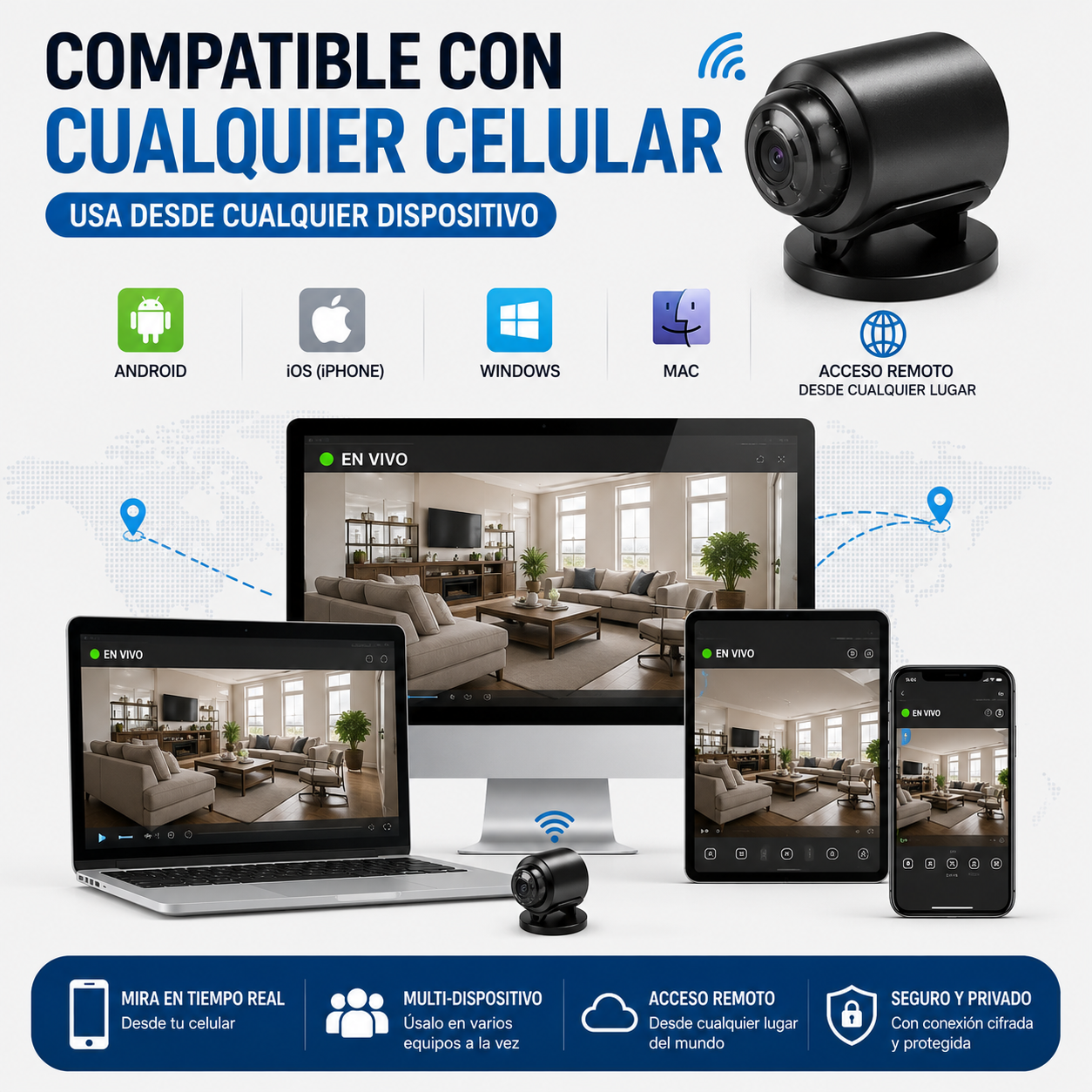 Vigila tu Hogar en Tiempo Real Sin Instalación Complicada