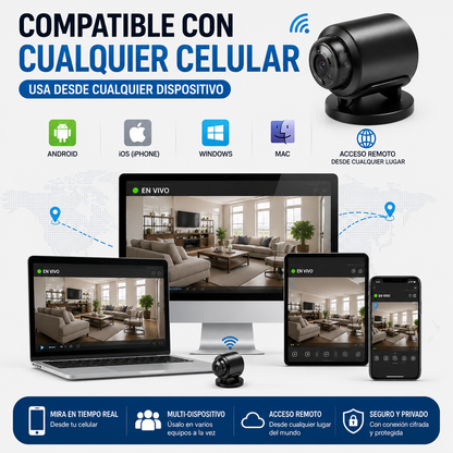 Vigila tu Hogar en Tiempo Real Sin Instalación Complicada
